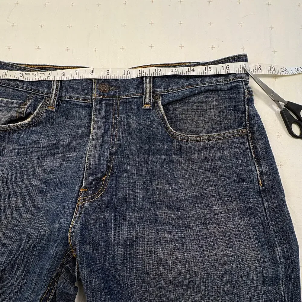 Levi's 559 Relaxed Straight Fit Jeans Men's 34x34 Blue Dark Wash Denim